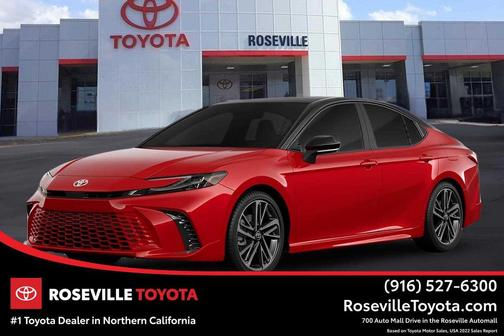Supersonic Red w/Midnight Black Metallic Roof 2026 Toyota Camry XSE
