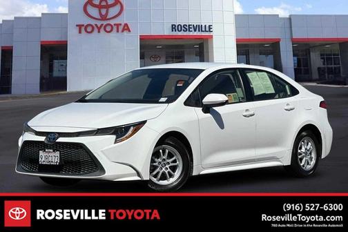 White 2022 Toyota Corolla Hybrid LE