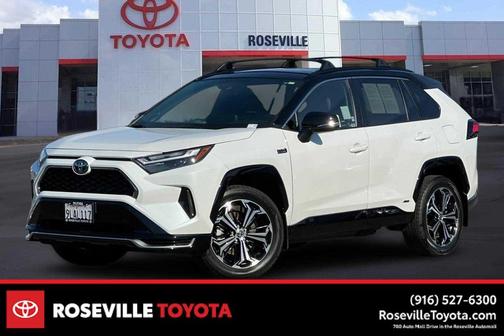 Wind Chill Pearl/Midnight Black Metallic 2024 Toyota RAV4 Prime XSE