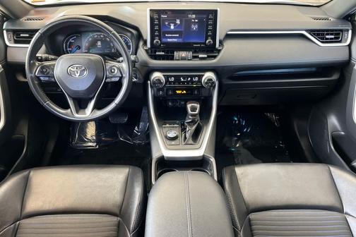 Blizzard Pearl w/Black Roof 2019 Toyota RAV4 Hybrid SE