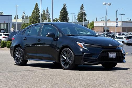 Midnight Black Metallic 2025 Toyota Corolla SE