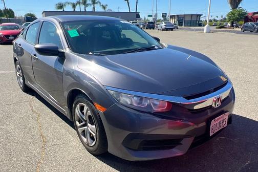Modern Steel Metallic 2017 Honda Civic LX