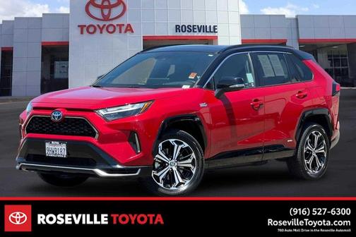 Supersonic Red/Midnight Black Metallic 2023 Toyota RAV4 Prime XSE