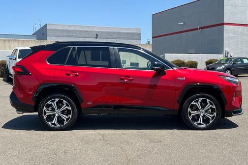 Supersonic Red/Midnight Black Metallic 2023 Toyota RAV4 Prime XSE