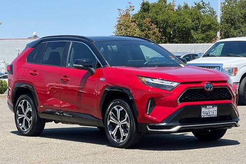 Supersonic Red/Midnight Black Metallic 2023 Toyota RAV4 Prime XSE