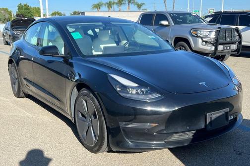 Solid Black 2021 Tesla Model 3 Standard Range Plus