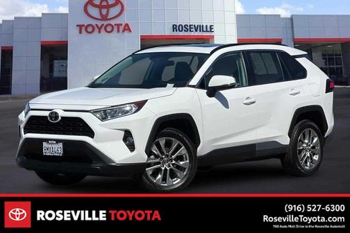 Super White 2019 Toyota RAV4 XLE Premium