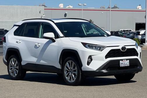 Super White 2019 Toyota RAV4 XLE Premium