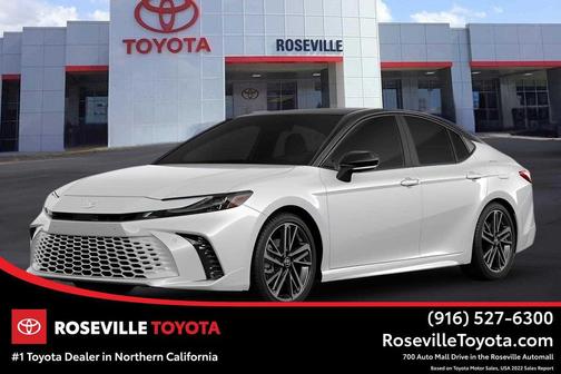 Wind Chill Pearl w/Midnight Black Metallic Roof 2026 Toyota Camry XSE