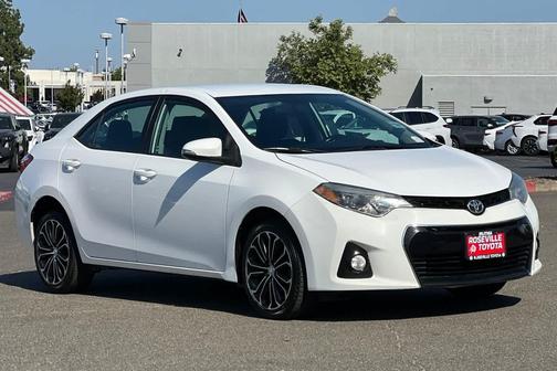 Super White 2014 Toyota Corolla S Plus