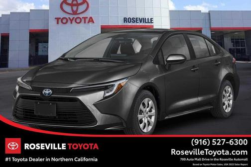 Midnight Black Metallic 2026 Toyota Corolla Hybrid LE