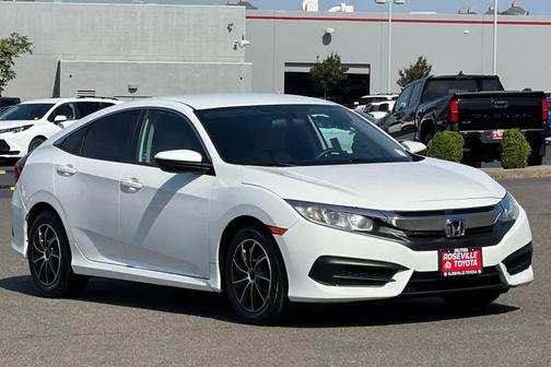 Taffeta White 2018 Honda Civic LX