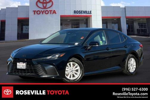 Midnight Black Metallic 2025 Toyota Camry LE