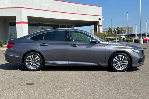 Modern Steel Metallic 2021 Honda Accord Hybrid EX