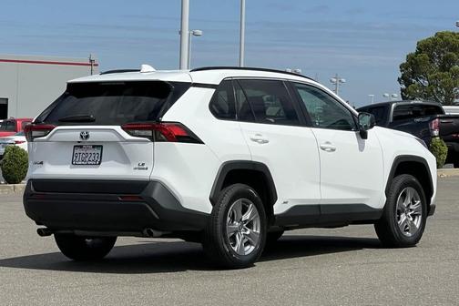White 2022 Toyota RAV4 Hybrid LE