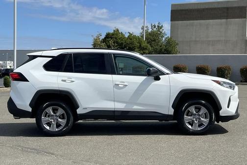 White 2022 Toyota RAV4 Hybrid LE