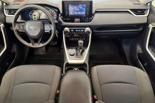Super White 2021 Toyota RAV4 Hybrid LE