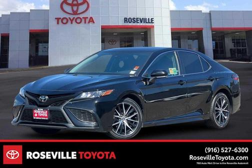 Midnight Black Metallic 2023 Toyota Camry SE