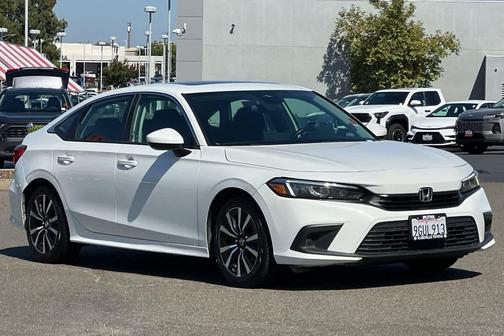 Platinum White Pearl 2023 Honda Civic EX