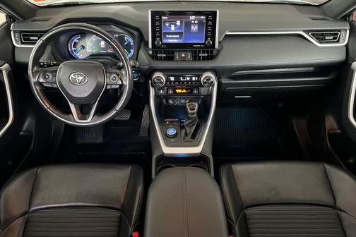 Blizzard Pearl w/Black Roof 2019 Toyota RAV4 Hybrid SE