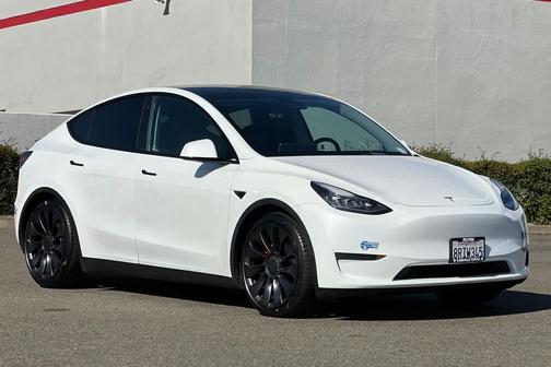 Pearl White Multi-Coat 2020 Tesla Model Y Performance Dual Motor All-Wheel Drive