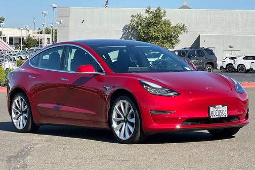 Red Multi-Coat 2018 Tesla Model 3 Long Range