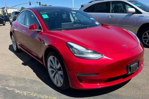 Red Multi-Coat 2018 Tesla Model 3 Long Range