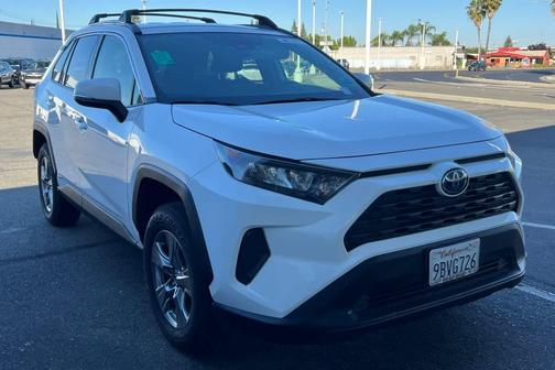 White 2022 Toyota RAV4 Hybrid LE