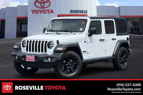 Bright White Clearcoat 2022 Jeep Wrangler Unlimited Sport Altitude