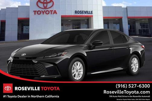Midnight Black Metallic 2026 Toyota Camry LE