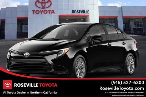 Midnight Black Metallic 2026 Toyota Corolla Hybrid LE