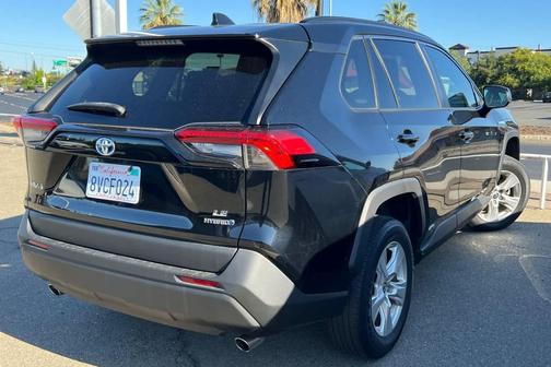 Midnight Black Metallic 2021 Toyota RAV4 Hybrid LE