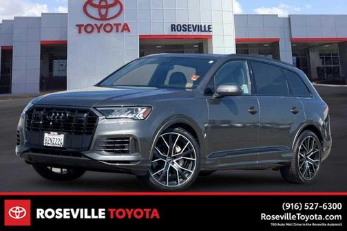 Gray 2021 Audi Q7 55 Prestige