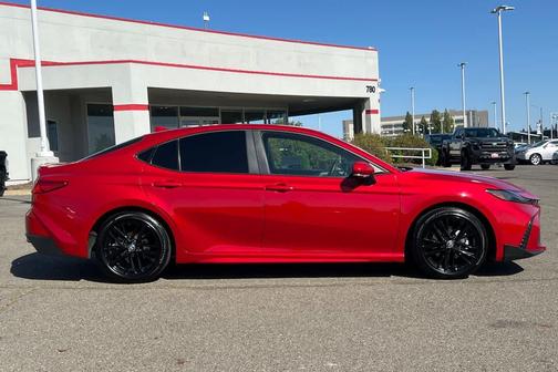 Supersonic Red 2025 Toyota Camry SE
