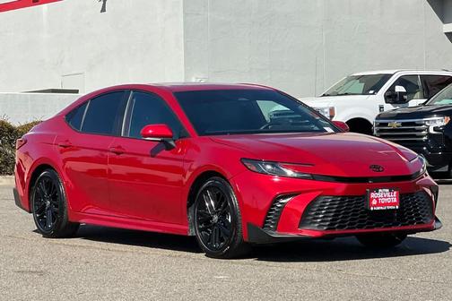 Supersonic Red 2025 Toyota Camry SE