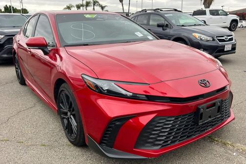 Supersonic Red 2025 Toyota Camry SE