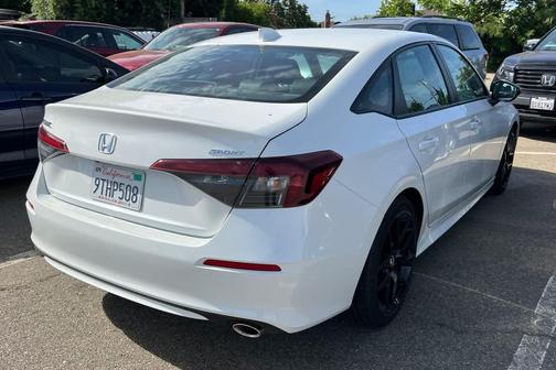 Platinum White Pearl 2025 Honda Civic Sport