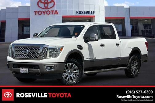 Pearl White 2016 Nissan Titan XD Platinum Reserve