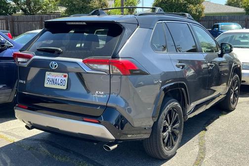 Magnetic Gray Metallic/Midnight Black Metallic 2023 Toyota RAV4 Hybrid SE