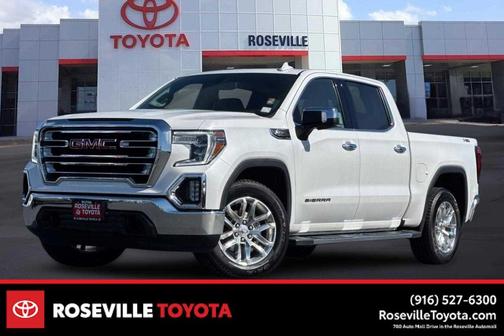 White Frost Tricoat 2021 GMC Sierra 1500 SLT