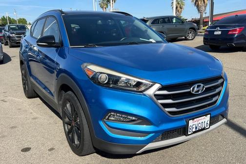 Caribbean Blue 2017 Hyundai TUCSON Night