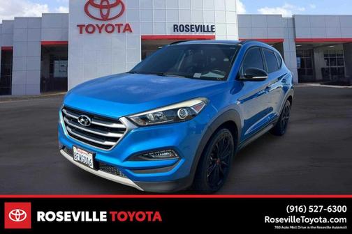 Caribbean Blue 2017 Hyundai TUCSON Night