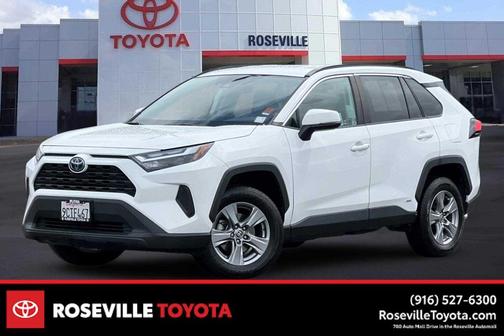 White 2022 Toyota RAV4 Hybrid XLE