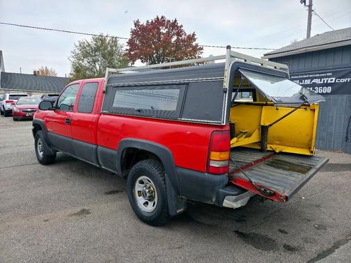 Fire Red 2003 GMC Sierra 2500 SLE Extended Cab