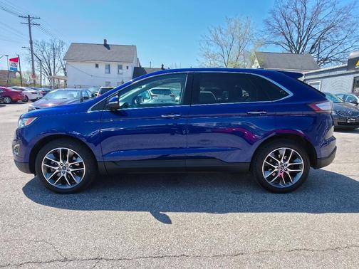 Deep Impact Blue Metallic 2015 Ford Edge Titanium