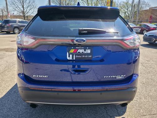 Deep Impact Blue Metallic 2015 Ford Edge Titanium