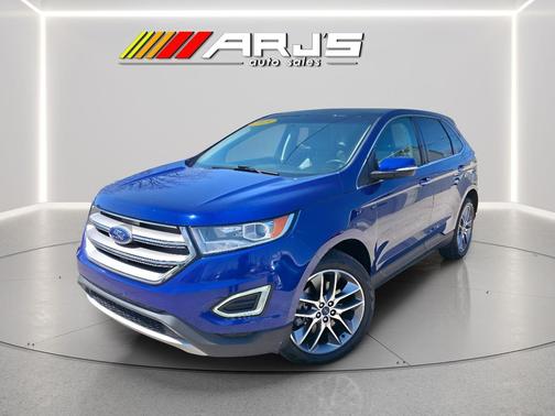 Deep Impact Blue Metallic 2015 Ford Edge Titanium