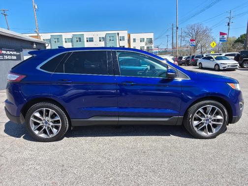 Deep Impact Blue Metallic 2015 Ford Edge Titanium