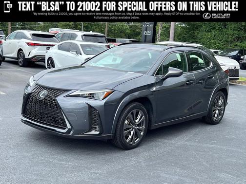 Cloudburst Gray with Obsidian Roof 2023 Lexus UX 250h F Sport