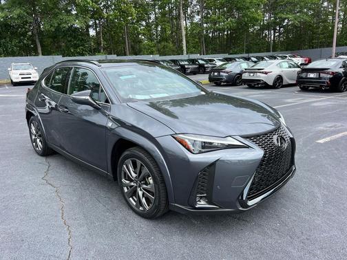 Cloudburst Gray with Obsidian Roof 2023 Lexus UX 250h F Sport